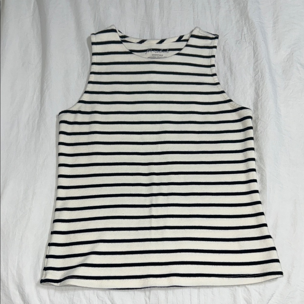 Black & White Striped Tank